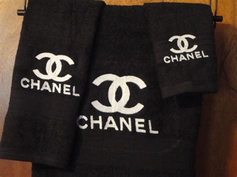 chanel bathroom towels